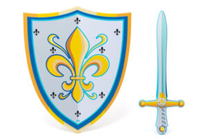 20007-8 Fleur de Lys Sword & Sield Set