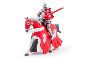 PAPO Red Knight & Horse Set