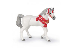 PAPO White Arabian Horse in Parade Dress