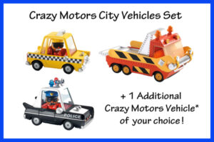 Crazy Motors City Vehices Set-set