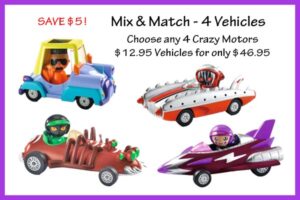 Crazy Motors Mix & Match - 4 Vehicles