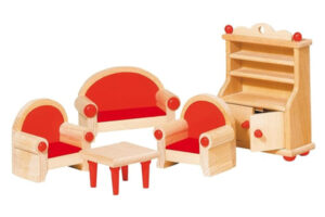 GOKI Classic Red Living Room Furniture Set