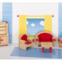 GOKI Classic Red Living Room Furniture Set