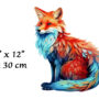 Hidden Shapes Puzzle: Handsome Fox