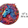 Hidden Shapes Puzzle: Swirly Horse