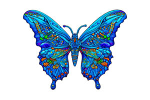 Challenging Wooden Puzzle: Charming Butterfly