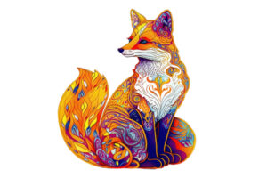 Hidden Shapes Puzzle: Classy Fox