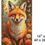 Premium Wooden Puzzle: Red Fox - 501 Pieces