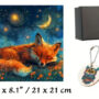 Hidden Shapes Puzzle: Sleeping Fox