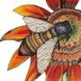 Hidden Shapes Puzzle: Sunflower Honey Bee