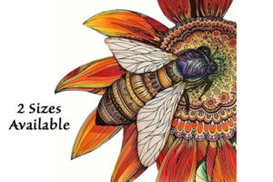 Hidden Shapes Puzzle: Sunflower Honey Bee