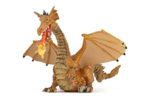Gold Winged Dragon with Flame by Papo Toys