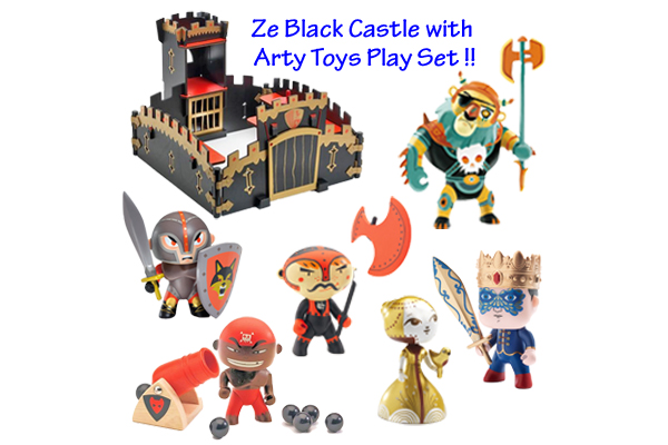 Ze Black Castle + Arty Toys Play Set - The Toy Factory